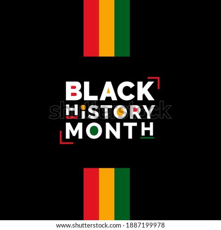 Black history month African American history celebration vector illustration