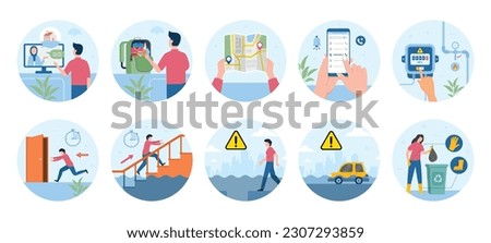 Image, Stock Photo before the flood