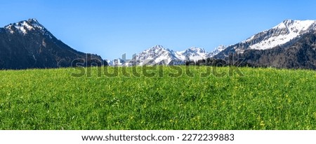 Image, Stock Photo Picturesque landscape of mountain ranges in Iceland