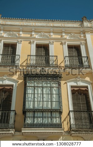Similar – Image, Stock Photo Eclectic glazed facade of an urban building