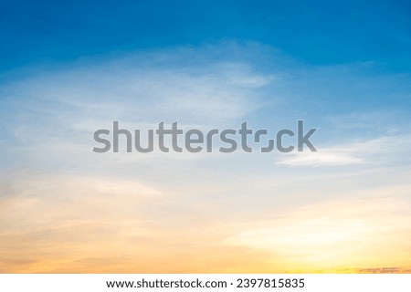 Similar – Image, Stock Photo In the evening light a UFO suddenly appeared above the clouds illuminated by the setting sun