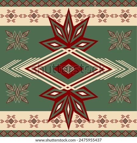 American ethic traditional Navajo seamless pattern background