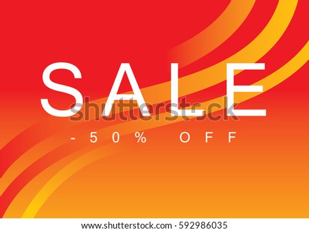 Sale poster with abstract background pattern/ Wave band vector art background