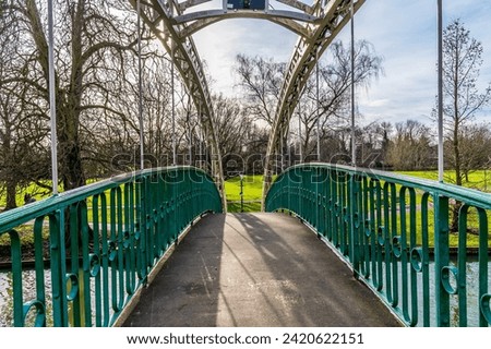Similar – Image, Stock Photo foliage Footbridge