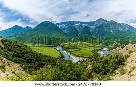 Image, Stock Photo Albania Vjosa Valley