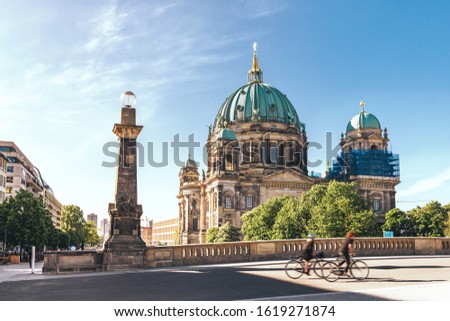 Similar – Image, Stock Photo Traffic in Berlin: bicycle street