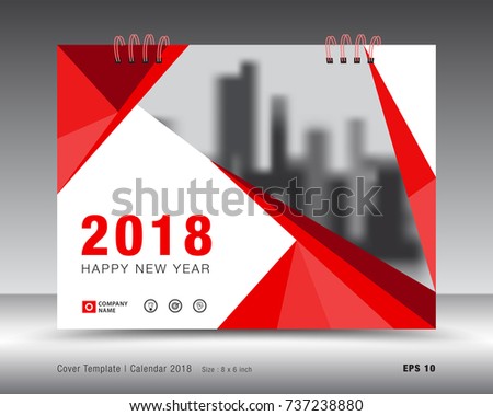 cover calendar 2018 template