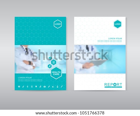 health care cover template design for a report and medical brochure design, flyer, leaflets decoration for printing and presentation vector illustration