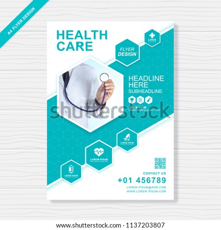 health care cover template design for a report and medical brochure design, flyer, leaflets decoration for printing and presentation vector illustration