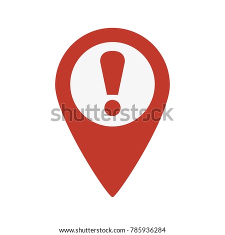 Pointer Attention sign icon on white background. Vector illustration