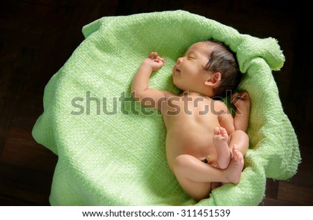 It\'s time to bed little tiny baby you are dreaming angle