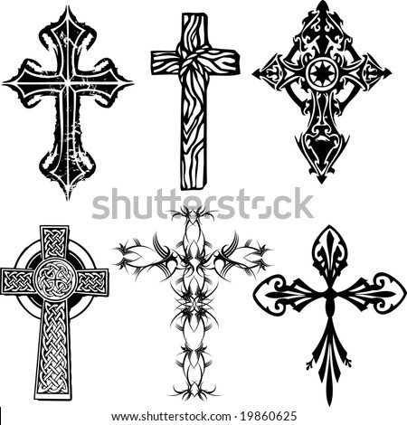 Several Cross Vectors - 19860625 : Shutterstock