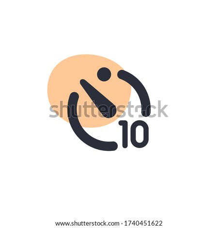 Selftimer 10s - Modern Icon (Pictogram)