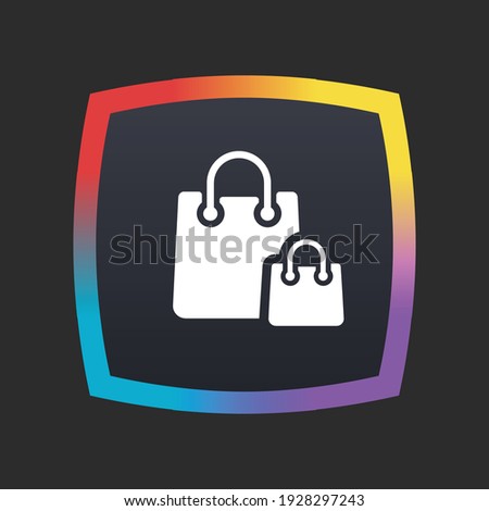 Shopping Bag - App Icon Button