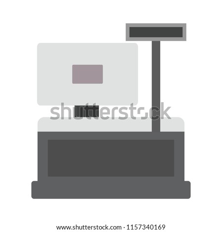 cash register for business concept. vector illustration