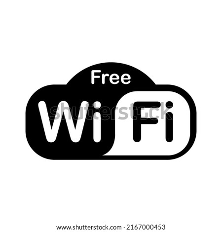 Wi-Fi wireless network connection icon isolated on white background. Vector illustration