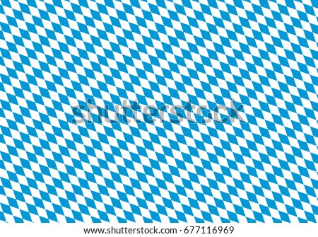 Oktoberfest Background - Vector Seamless Bavarian Flag Pattern