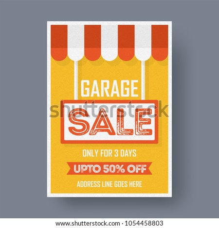 picnetz garage or yard sale event announcement printable poster or