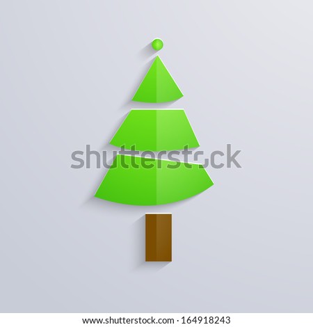 Beautiful Merry Christmas celebration poster, banner, flyer or invitation with Xmas Tree on grey background.