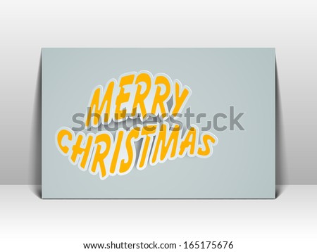 Merry Christmas celebration gift card.