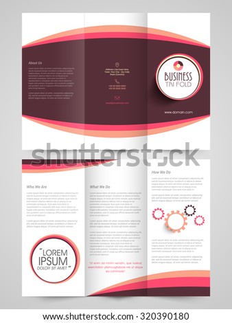 creative business trifold flyer banner or template design in