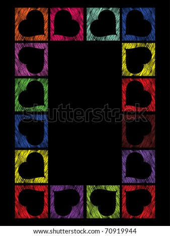 vector romantic colorful heart shape o for valentine day Foto stock © 