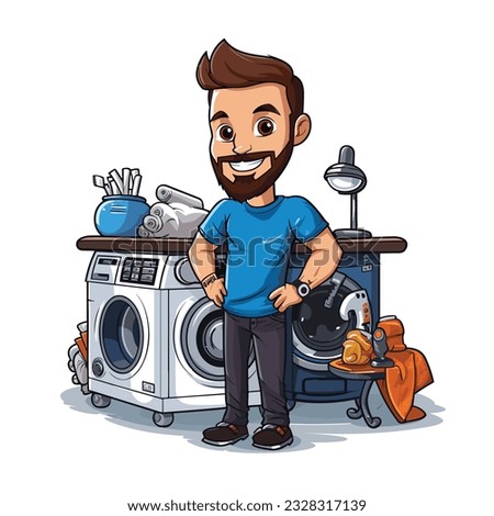 Similar – Image, Stock Photo Farmer repairing detail of agricultural machine