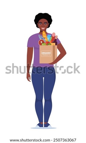 Similar – Image, Stock Photo Black woman standing on the street