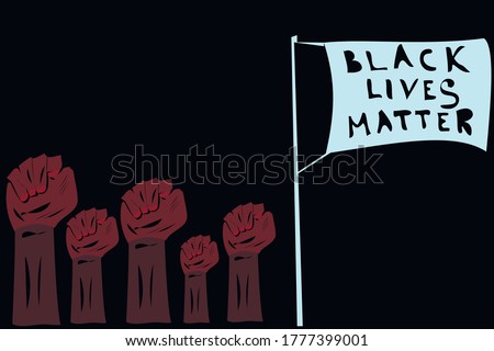 Black Lives Matter flag movement