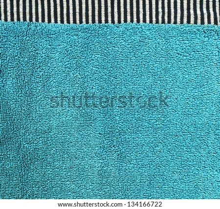 High resolution close up of aqua cotton fabric with a \
