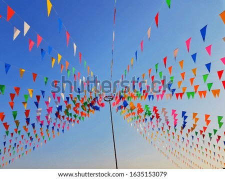 Similar – Image, Stock Photo pennant backyard Red