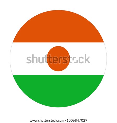vector illustration of Niger flag