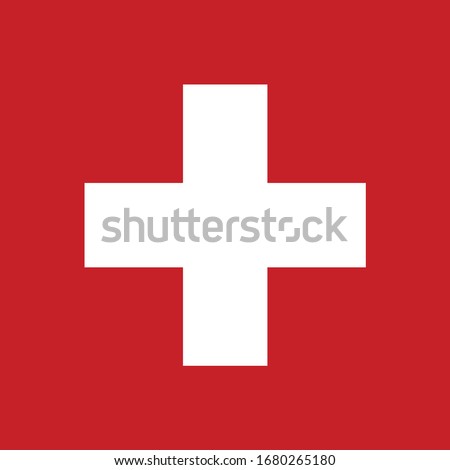 vector illustration of Swiss flag