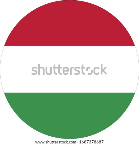 vector illustration of Hungary flag