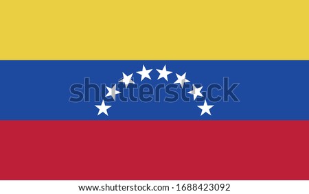 vector illustration of Venezuela flag