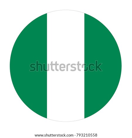 vector illustration of Nigeria flag