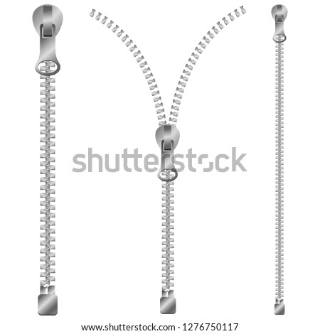 Zipper vector design illustration