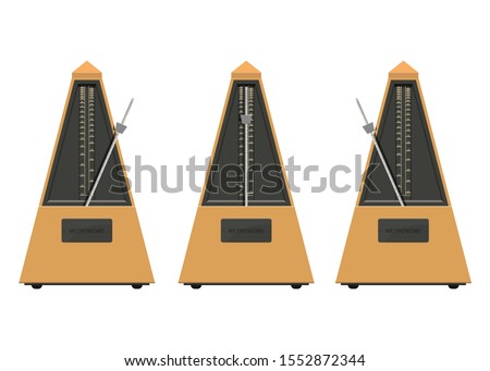 Metronome vector design illustration isolated on white background