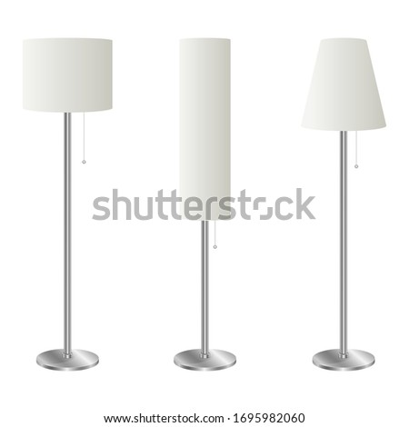 Floor lamp vector design illustration isolated on white background