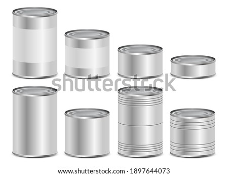 Tin can vector design illustration isolated on white background