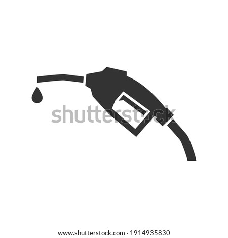 Fuel nozzle icon. Gas pump station symbol. Vector isolated on white