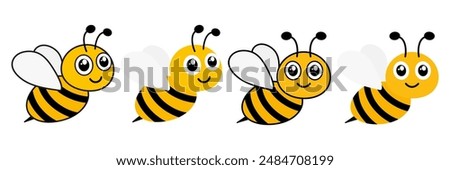 Similar – Image, Stock Photo A busy wild bee starts the new week with a lot of eagerness