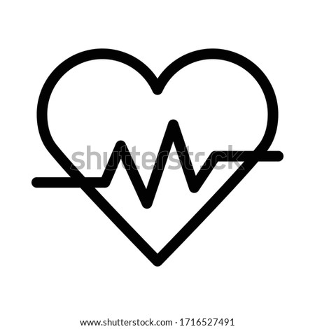 pulse rate, heart rate and health conditions icon