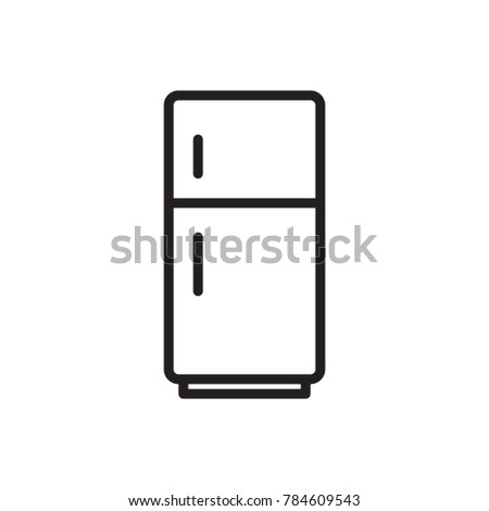 icon refrigerator electronic