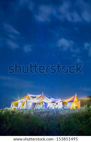 festival tent at night 2