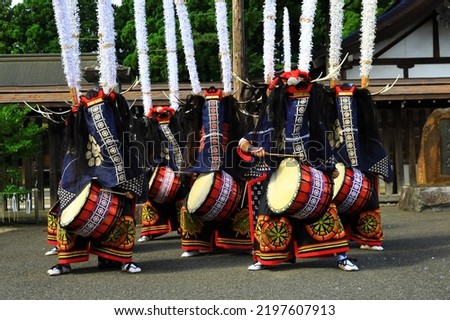 Kitakami City, Iwate Folk performing arts performance 商業照片 © 