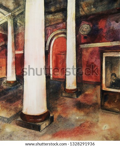 Red Hall column
