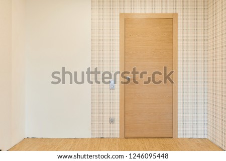 Similar – Image, Stock Photo Simple wooden door Door