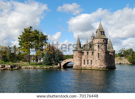 Castle on Heart Island, St. Lawrence River, USA-Canada border