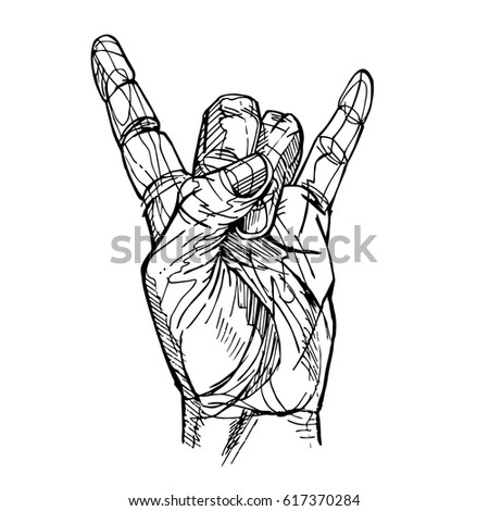 Rock and Roll hand sign